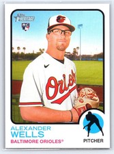 2022 Topps Heritage #662 Alexander Wells RC - Baltimore Orioles
