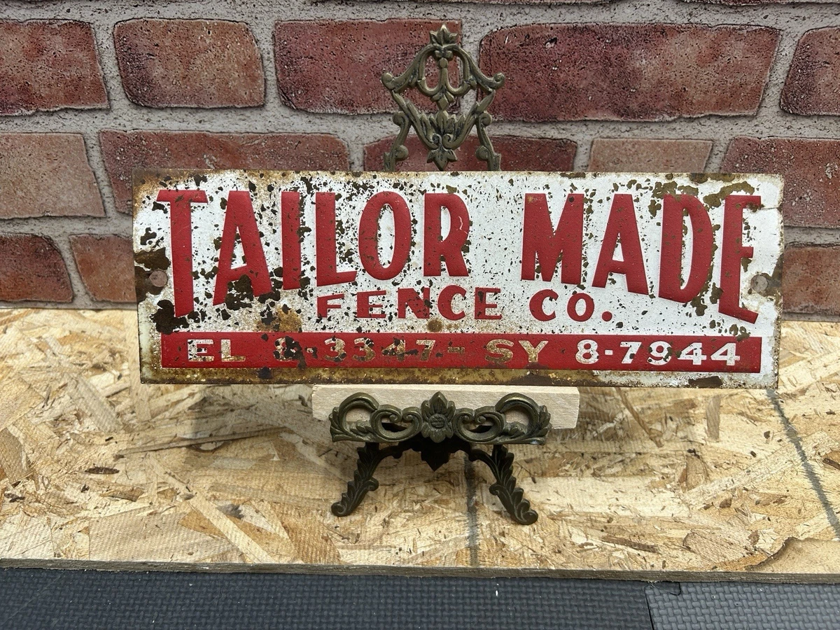 vintage fence sign products for sale | eBay