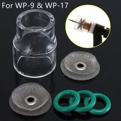 6-teiliges WIG-Glasbecher-Set mit Gaslinse für WP-9 WP-17 WP-18 WP-26 Schweißb