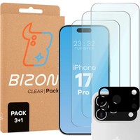 3X Schutzglas FüR Iphone 17 Pro Bizon Displayschutzglas Hartglas Handyglas Glas