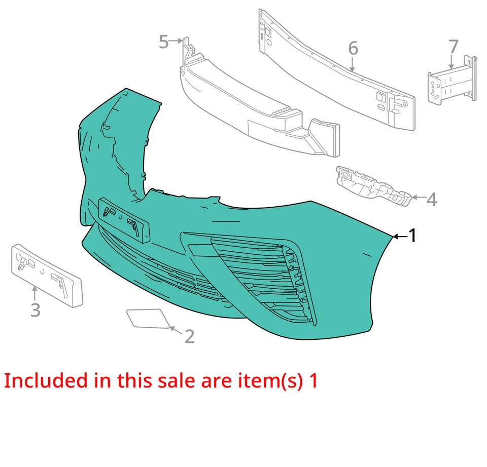 (SOLO RECOGIDA LOCAL) 16 17 18 19 20 TOYOTA MIRAI Conjunto de parachoques delantero. Foto 3 de 4