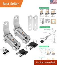Zinc Alloy RV Cam Locks - Keyed Alike 1-1/8" for Campers  Toolboxes