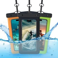Waterproof Phone Pouch 3 Pack Case Up to 7 inch for iPhone 16 15 14 Pro