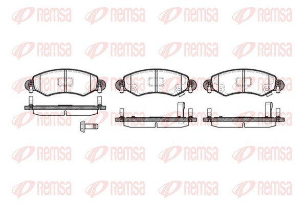 Bremsbelagsatz Scheibenbremse Remsa 0702.12 FüR Suzuki H00 Opel Agila F68 12V MA-image