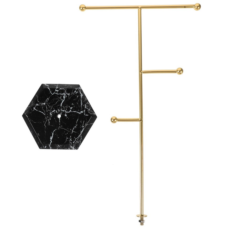 Tabletop Pendant Hanging Rack Necklace Display Stand Stable Metal ...
