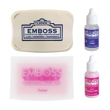 Tsukineko Emboss Ink Pads Clear/Tinted  Refills Acid-free Embossing Stamp Paper