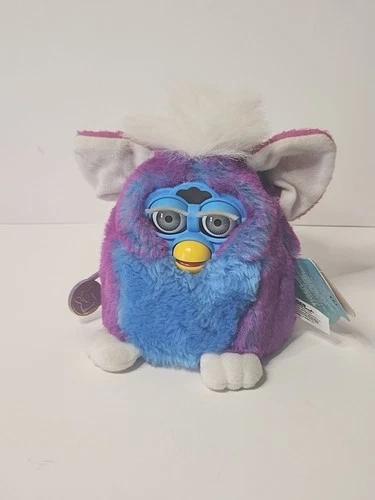 Vintage 1999 Tiger Furby Babies Purple Blue 70-940 BLUE, Tested and Working
