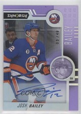 2022-23 Upper Deck Synergy Purple 3/49 Josh Bailey #3 Auto 14ah