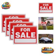 4-Pack 9" X 12" For Sale Sign - Rust-Free, Weatherproof, Customizable Messaging