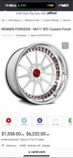 Rennen Forged Mv11 3-piece Wheels Corvette Like New 500 Miles Set 6000 New