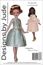 Friends, Doll Clothes Sewing Pattern for 16" Ellowyne Dolls Tonner
