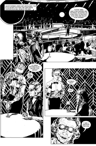 Scattershot Projectile original comic art Pages 14, 15, 16, 17