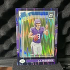 2024 Panini Donruss Optic - Rated Rookie J.J. McCarthy #235 Purple Shock (RC)