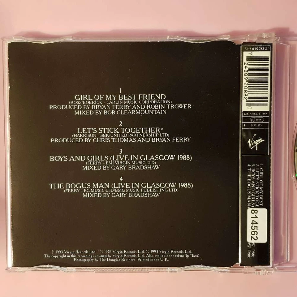 BRYAN FERRY Girl Of My Best Friend UK Swindon VG/VG+ (MCD) - Bild 2 von 3