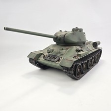 🔥 Henglong 1/16 RC Soviet T34-85 Metal Tracks Weathered RC Not Working See Note