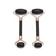 Face Massage Roller Black Lava Size 5.5" Sold Per Piece (Lava)