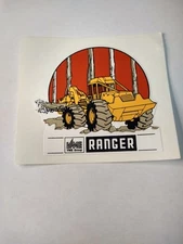 -NOS-Vintage- Ranger Skidder Sticker Clark Michigan Euclid VME