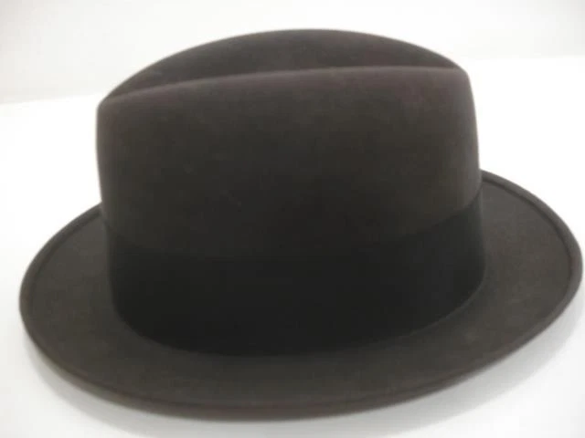 Vtg 1950's USA Men's sz 7 1/4 Dobbs Twenty Felt Hat Fifth Avenue New York + Box - Image 4 of 4