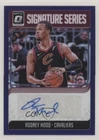 2018 Panini Donruss Optic Signature Series Purple Prizm Rodney Hood #SG-RHD Auto