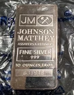 10 TROY OZ JOHNSON MATTHEY SILVER BAR
