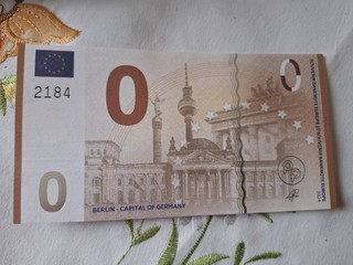 0 Euro Schein Memo Berlin Capital of Germany Kupfer Farben