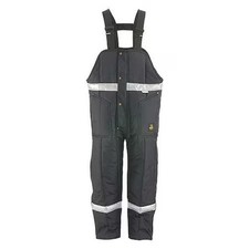REFRIGIWEAR 0386RNAV4XL 0386 High Visibility Bib Overall, Nylon, 11.25 oz