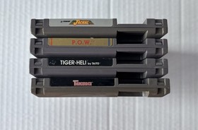 Nintendo NES - Jackal, P.O.W., Tiger-Heli, Thundercade TESTED