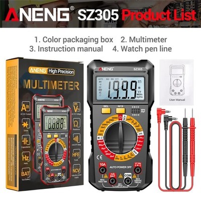 ANENG  SZ305 Backlight Digital Multimeter NCV AC/DC Votage Current Ohm Tool