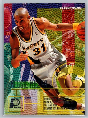 Reggie Miller 1995-96 Fleer BASKETBALL #76 Indiana Pacers HOF | eBay
