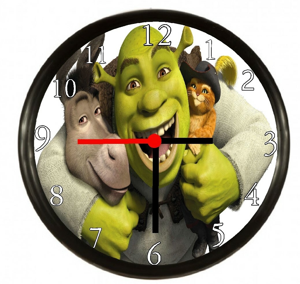 Shrek Puss and Boots Donkey Wall Clock eBay