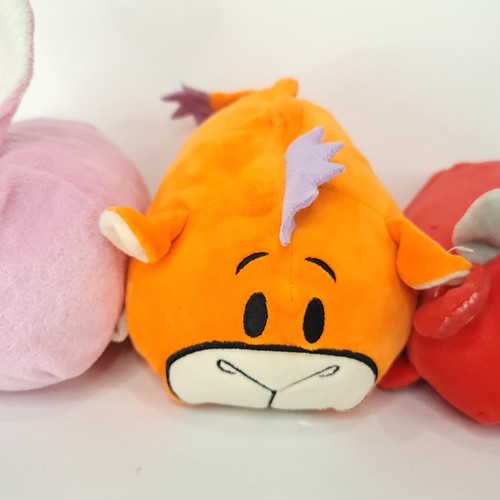 Lot of 3 Bun Bun Stacking Plush Animals Pink Pig bull Orang Pig bun! bun! - Picture 3 of 8