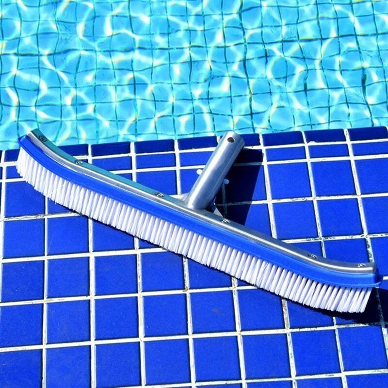 Swimming Pool Brush 18 in Heavy Duty Aluminum Pool Brush For Floor and Wall - Image 4 of 4