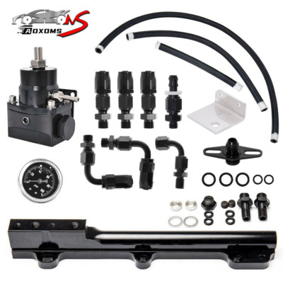 #ad #ad Fuel Pressure Regulator Gauge Rail Line B Series For Honda Civic FPR B16 B18 B20 $75.99