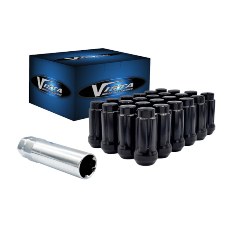 Lug Nuts M14x1 5 Set Of 24 Chrome Bulge Acorn Lug Nuts - 14x1.5 Thread, 1.9" Tall For Chevy/GMC Trucks (Aftermarket Wheels) Spike Lug Nuts Chevy Silverado 6 Lug - Foto 3