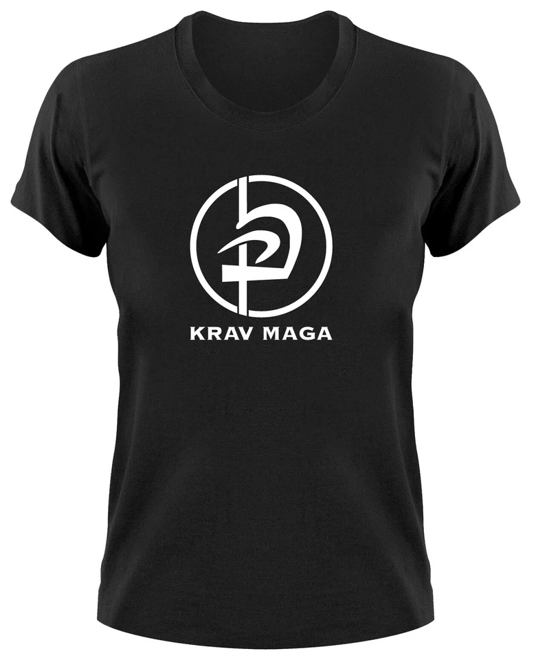 Krav Maga Kampfsport Logo Damen Girlie T-Shirt Self Defense Forces Israel MMA - Bild 1 von 1