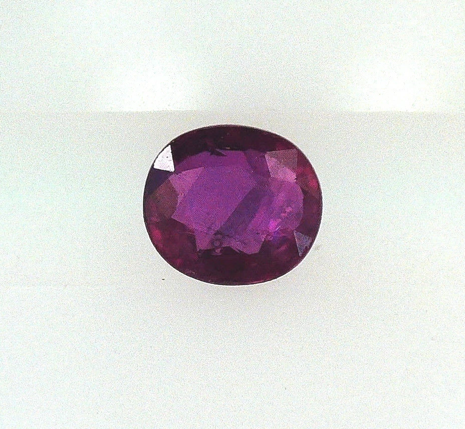 EGL USA CERTIFIED NATURAL OVAL RED RUBY 0.25 CT JULY BIRTHSTONE
