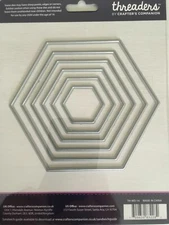 Crafters Companion Threaders HEX NEST DIES FOR FABRIC NEW 568343 C48