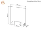 600x700mm Sneeze Guard  Clear Acrylic Hygiene Screen Barrier Protective-shield