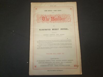 1861 JULY THE BUILDER ARCHITECT MAGAZINE - 4 ISSUES - ILLUSTRATIONS - ST 416L