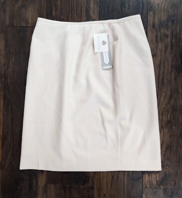 Investments Women's Beige 100% Wool Lined Pencil Skirt Size 18. Waist:33in