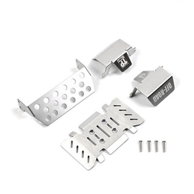 For FMS 1/10 Explorer YJ Wrangler  Skid Plate Metal Armor Chassis Armor