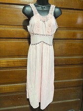 Vintage 1960s Movie Star Lime Pink Nightie/slip Sleepwear Cute SMALL Mid Length