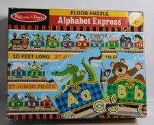 Melissa  Doug ALPHABET EXPRESS Train 27 PIECE Floor puzzle 4420  120" X 6"
