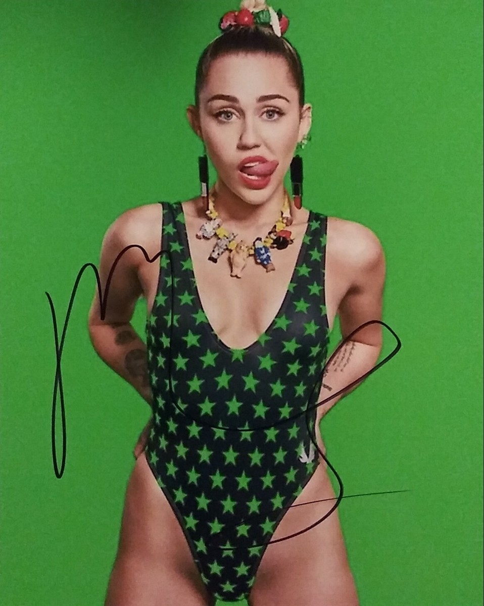 マイリー・サイラス　直筆サイン入り8Ｘ10フォト 証明書付き Miley Cyrus signed 8 x 10 | eBay