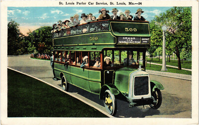 PC US, MO, ST. LOUIS, PARLOR CAR SERVICE, Vintage Postcard (b54543)