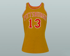 CUSTOM Pittsburgh Stew Johnson 13 Old School Basketball Jersey Stitched S-6XL