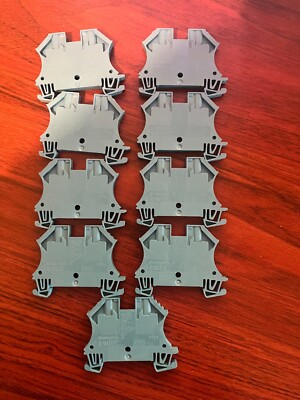 10 pcs Weidmuller WDU 4, DIN Rail Single Level Terminal block, Blue