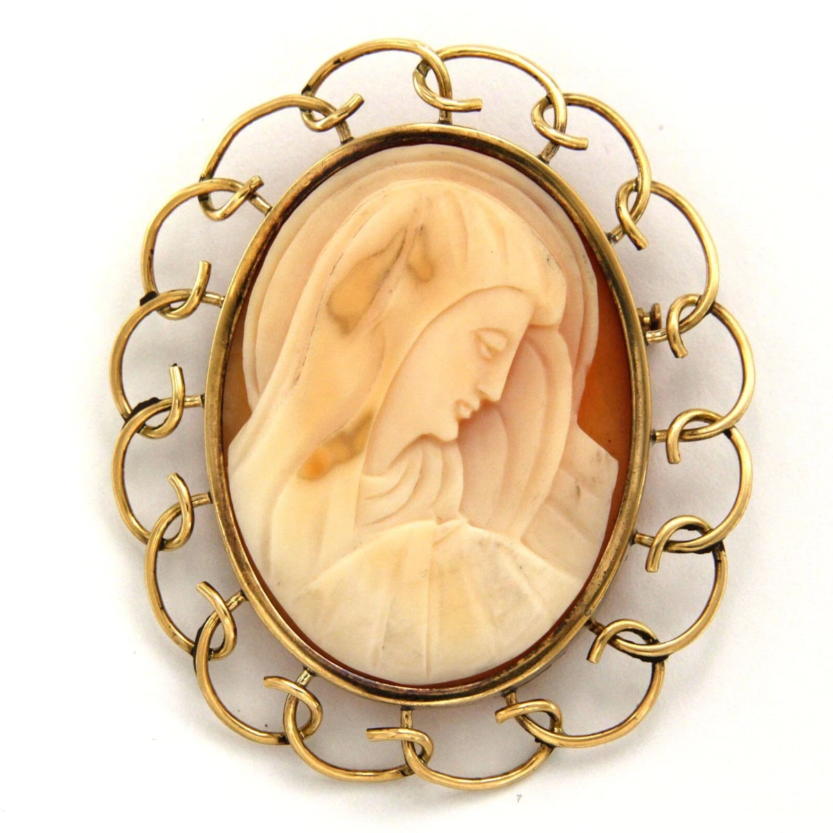 Spilla Cammeo Rosa Nera Con Scelta Del Colore Dell'ambientazione - Foto 7