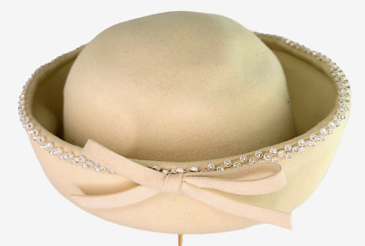 Iisli cream&gold sequins wool hat new without tag Joyfolie Chloe Girls Sequin Pom Hat in Gold | HONEYPIEKIDS main image 2