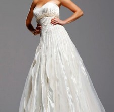 David Tutera by faviana Gwyneth wedding dress size 10 ivory champagne NWT